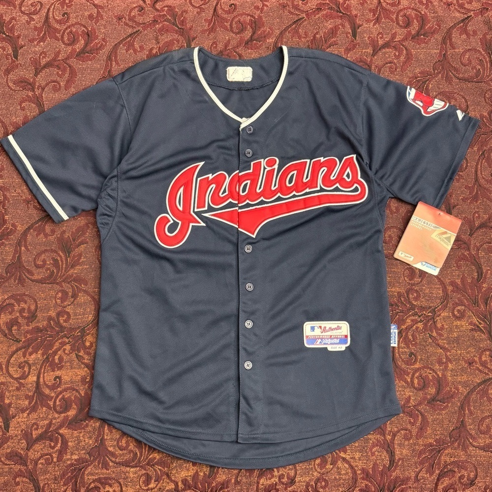 VTG Cleveland Indians Michael Brantley Majestic Performance Apparel MLB Jersey